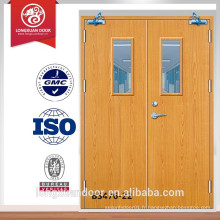 Top Wood Factory BS476 Approuvé Fire Rated Wooden Fireproof Door